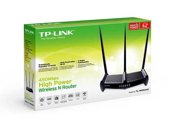 Bộ phát wifi TP-Link TL-WR941HP 450mbps, angten 9