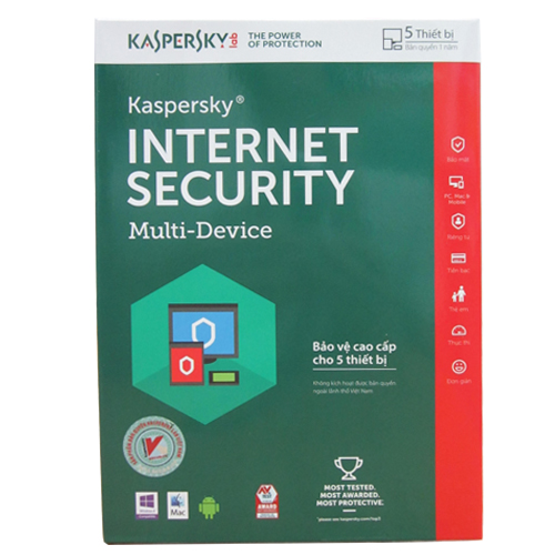 Kaspersky Internet Sercurity 5pc