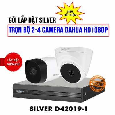 Trọn bộ 2 camera Dahua HD 1080P cho gia đình